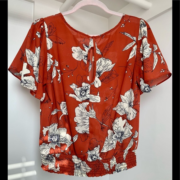 Floral Rust Top - Picture 5 of 5